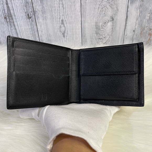 DUNHILL bifold leather mens wallet in black - Picture 4 of 14